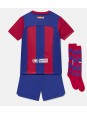 Otroški Nogometna dresi replika Barcelona Domači 2023-24 Kratek rokav (+ hlače)